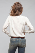 European Culture Pascal Silk Ruffle Tie Neck Blouse In White Ladies - Blouses