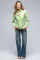 Marcella Linen Shirt in Lime - AXEL'S