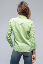 Marcella Linen Shirt in Lime - AXEL'S