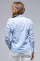 Marcella Linen Shirt in Sky Blue - AXEL'S