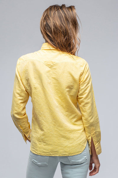 Marcella Linen Shirt in Sunflower - AXEL'S