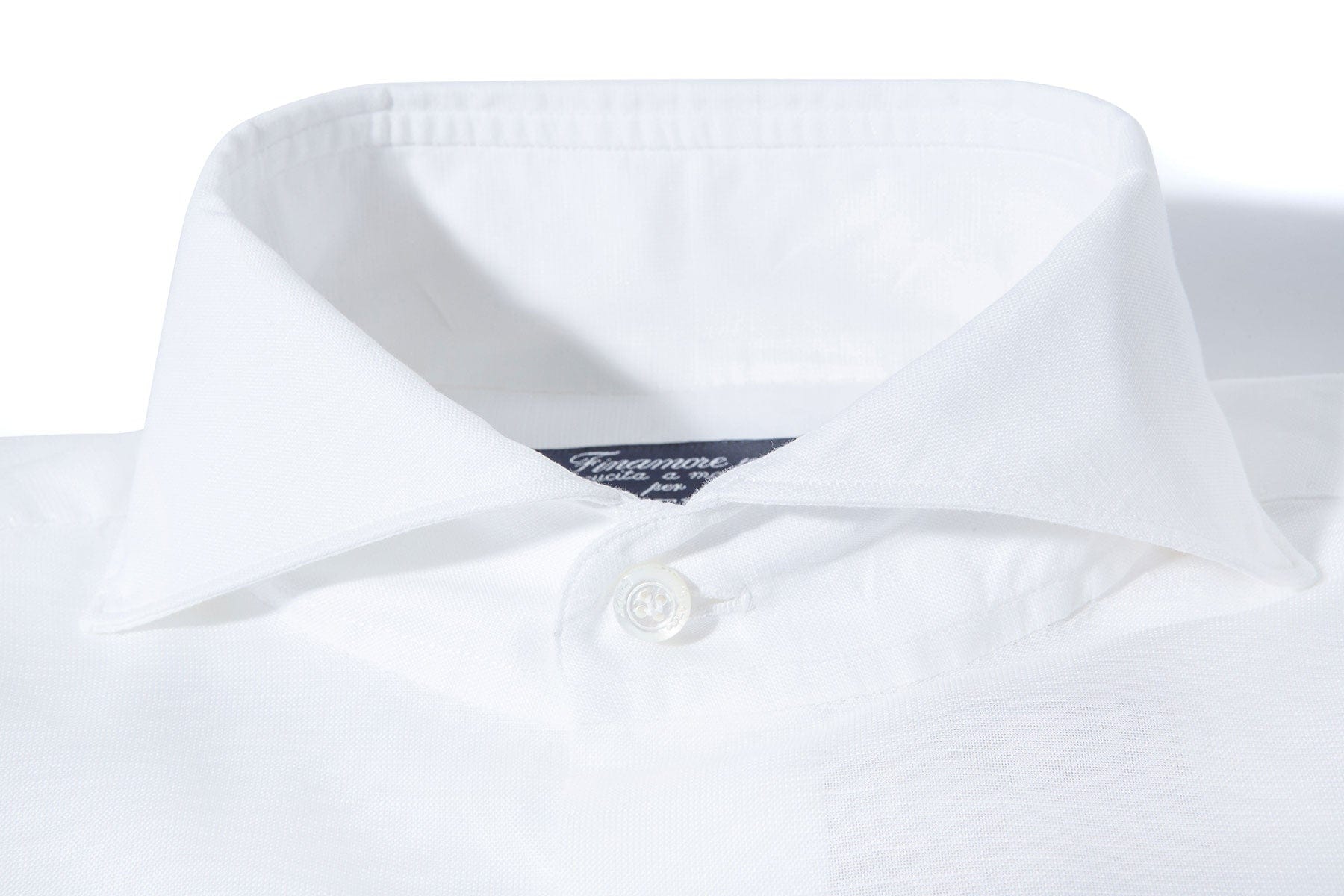 Andorra Carlo Riva Cotton Linen Shirt In White - AXEL'S
