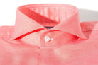 Finamore Napoli Astral Cotton Twill Shirt In Red Mens - Shirts - Dress
