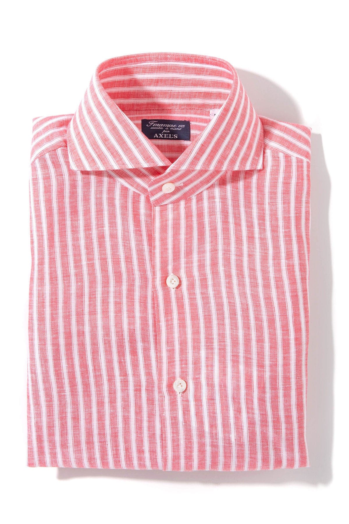 Bonobo Linen Washed Bengal Stripe In Red - AXEL'S