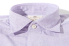 Finamore Napoli Dragones Chambray Shirt In Purple Mens - Shirts - Dress