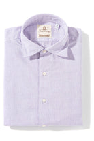 Finamore Napoli Dragones Chambray Shirt In Purple Mens - Shirts - Dress