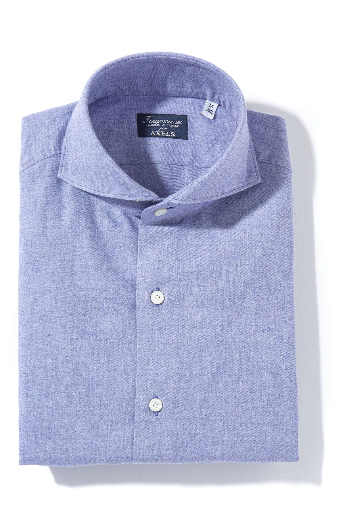 Hemme Cotton Cashmere Shirt in Dark Purple - AXEL'S