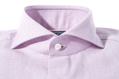 Hemme Cotton Cashmere Shirt in Purple - AXEL'S