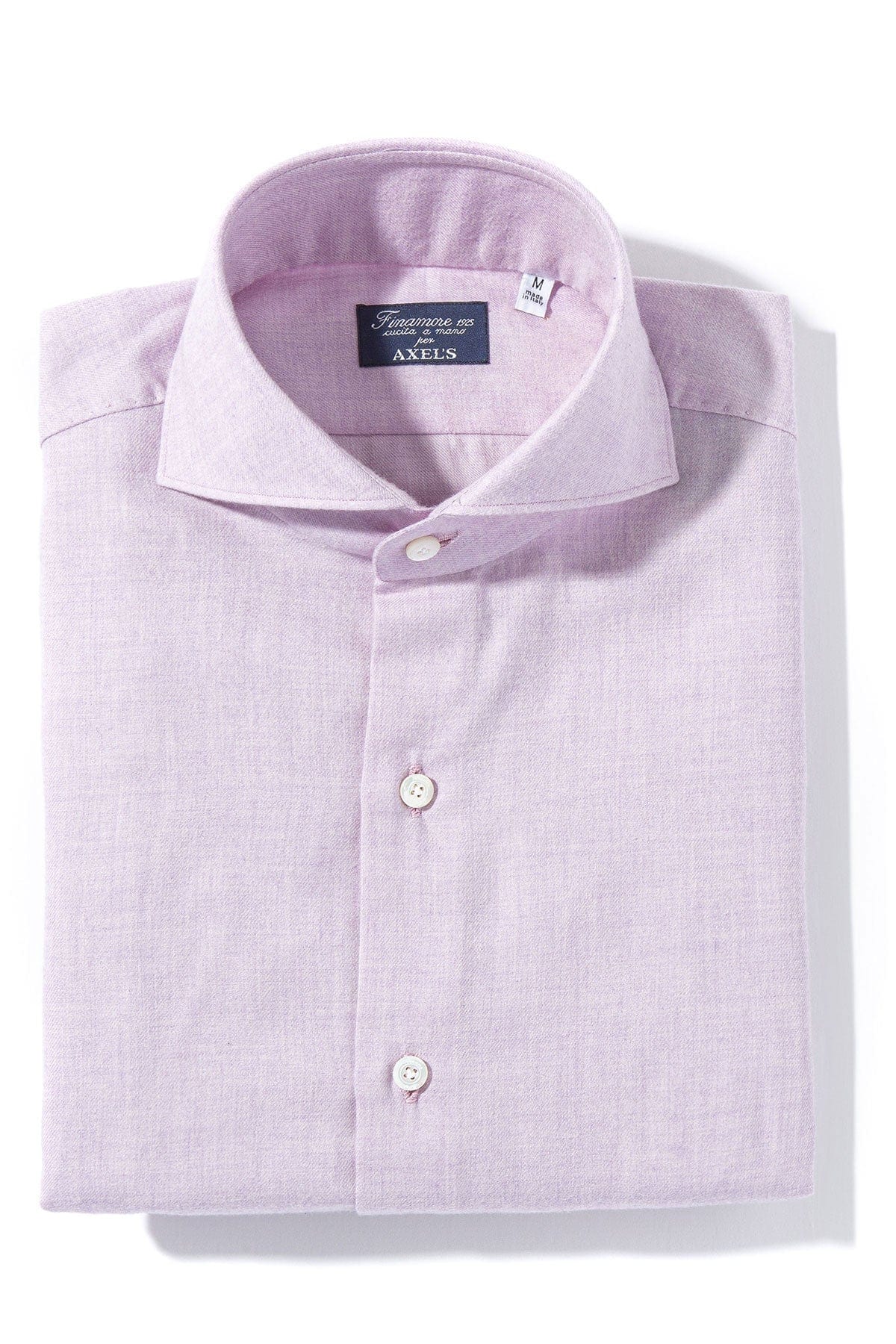 Finamore Napoli Hemme Cotton Cashmere Shirt in Purple | Axel's of Vail