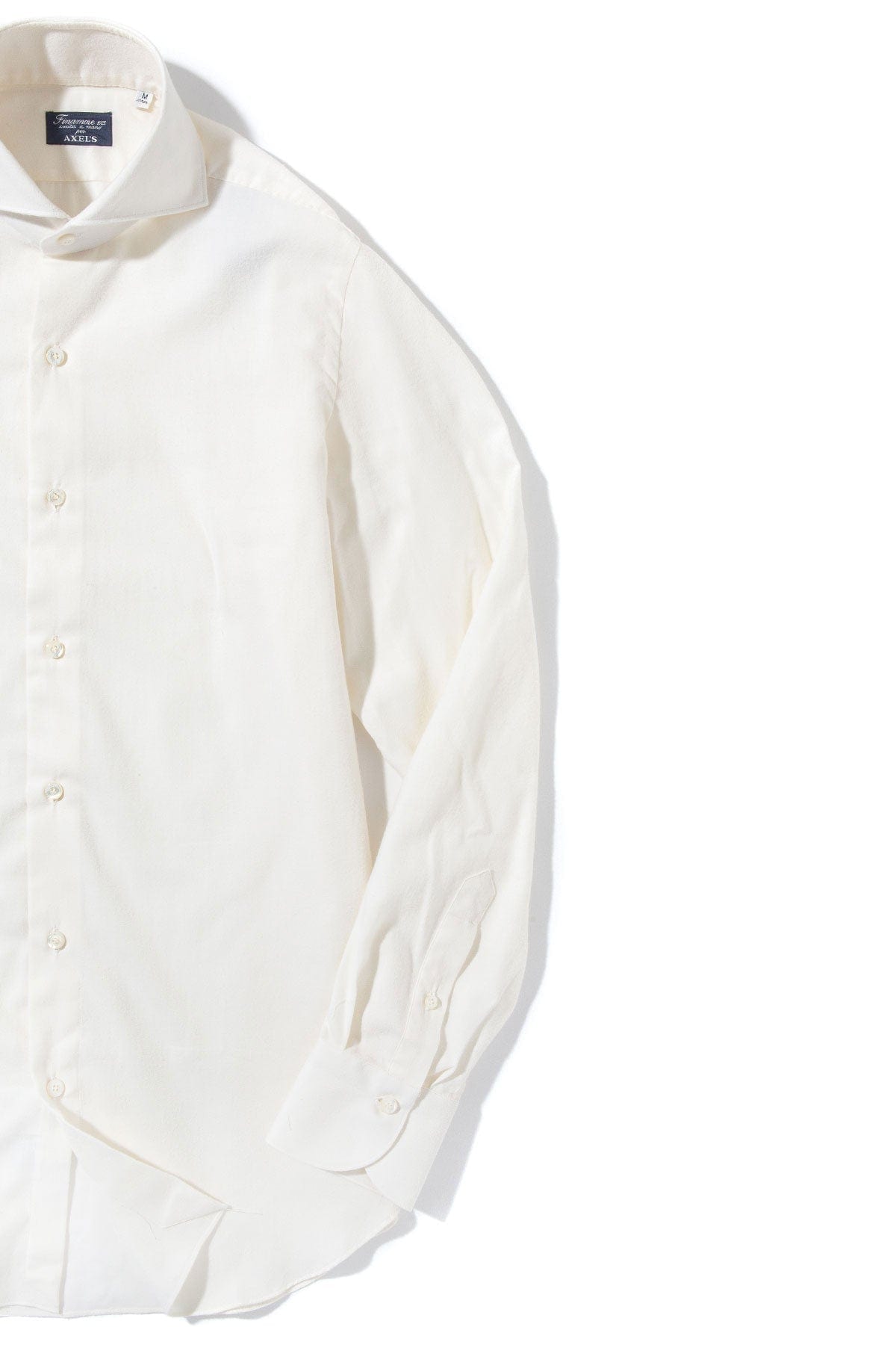 Hemme Cotton Cashmere Shirt in White - AXEL'S