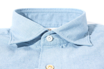 Lienz Chambray Shirt In Blue - AXEL'S