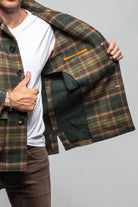 G.ABO Devito Plaid Jacket in Green Mens - Outerwear - Cloth