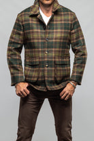 G.ABO Devito Plaid Jacket in Green Mens - Outerwear - Cloth