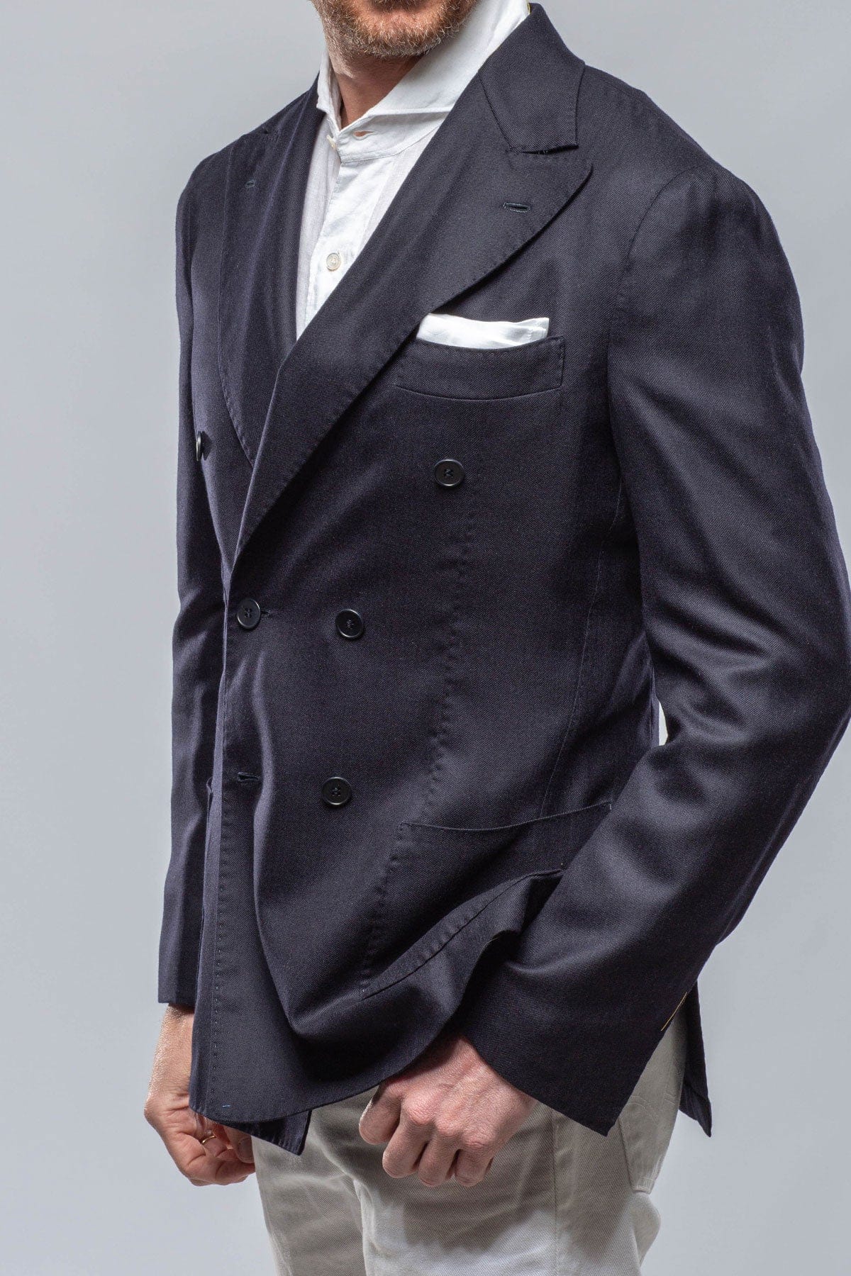G.ABO Geysir Double Breasted Cashmere Blazer Mens - Tailored - Sport Coats