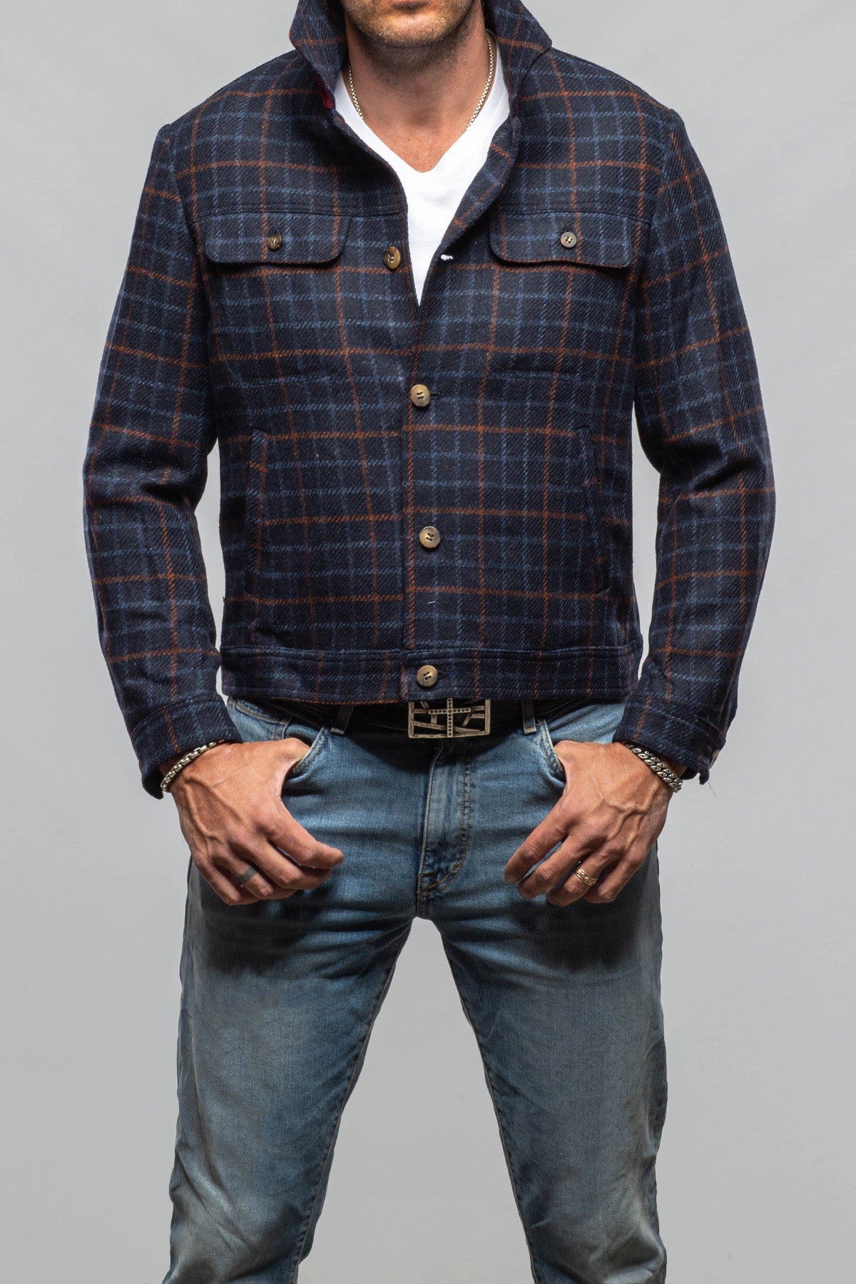 Luciano Wool Trucker Jacket - AXEL'S