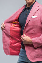 Sorbetto Sport Coat In Pink - AXEL'S