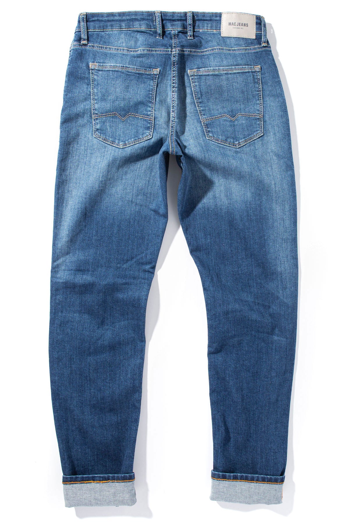 MAC Greg Slim Jeans in Blue Vintage Wash - AXEL'S