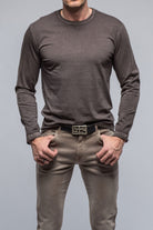 Georg Roth Brea LS Crew In Basalt Mens - Shirts - T-Shirts