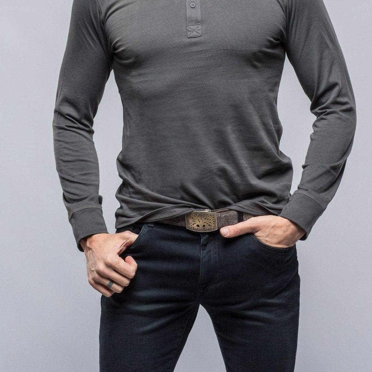 Georg Roth Coronado Cotton LS Henley in Grey – AXEL'S