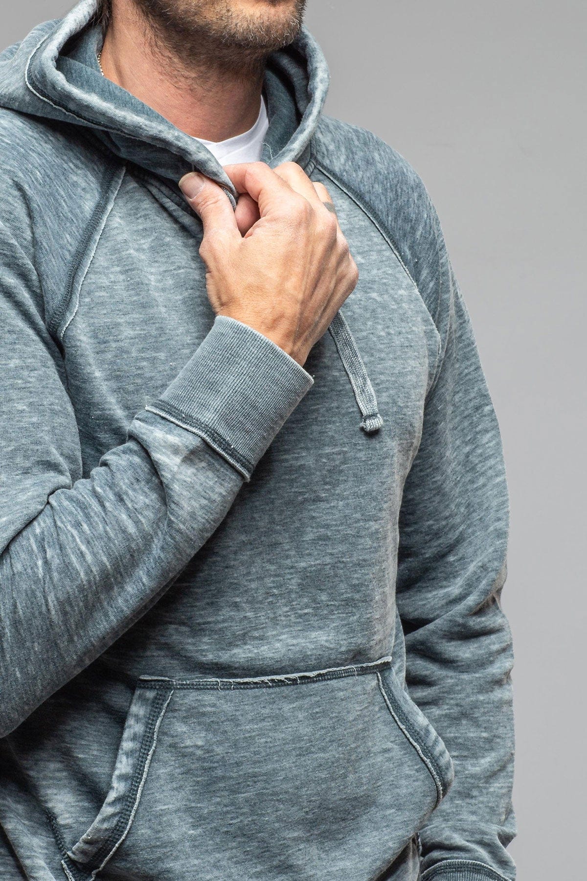 Georg Roth Monterey Fleece Hoodie In Navy Mens - Outerwear - Overshirts