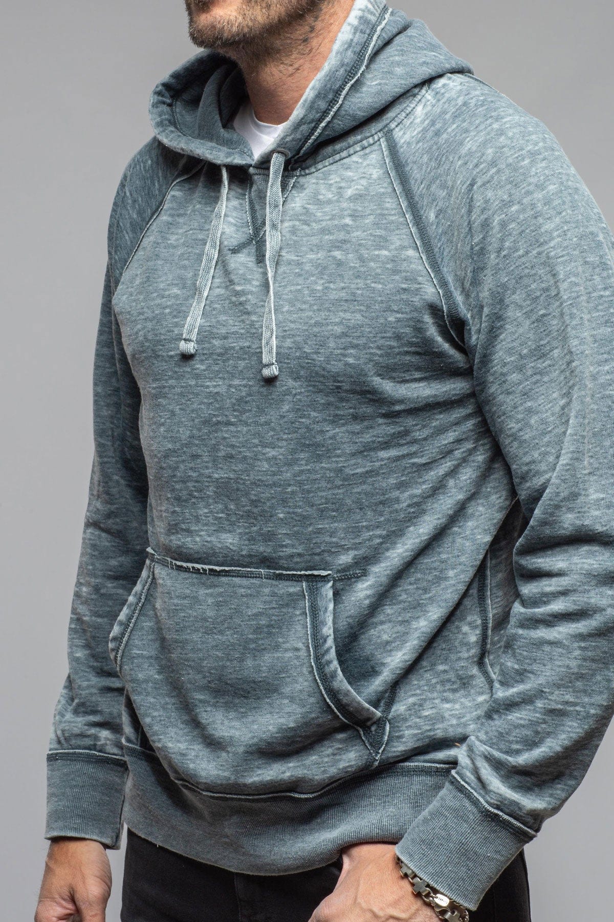 Georg Roth Monterey Fleece Hoodie In Navy Mens - Outerwear - Overshirts