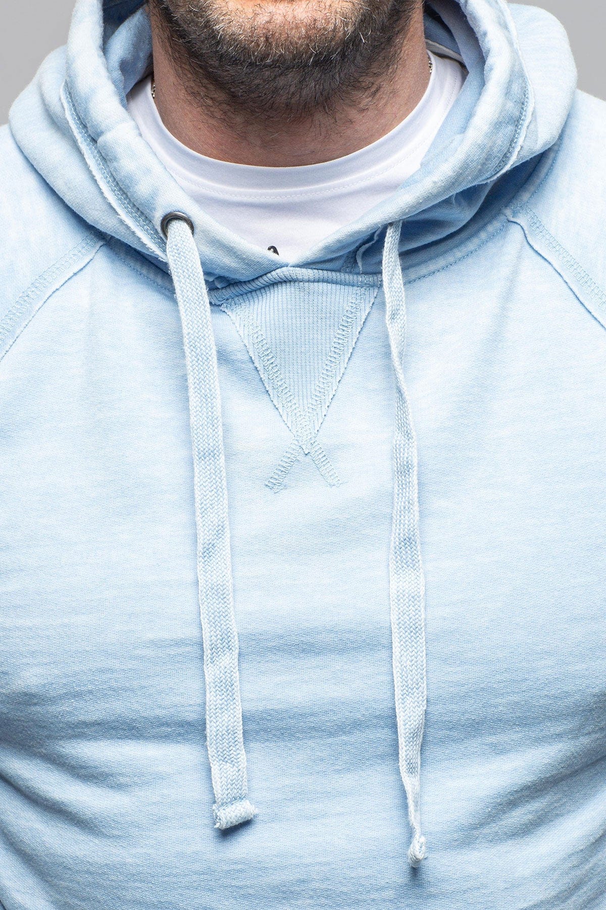 Georg Roth Monterey Fleece Hoodie In Sky Mens - Outerwear - Overshirts