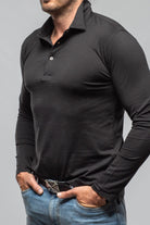 Newport Cotton Polo In Black - AXEL'S
