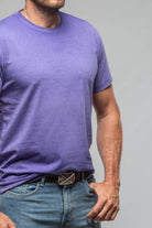 Pismo Cotton Tee In Purple - AXEL'S