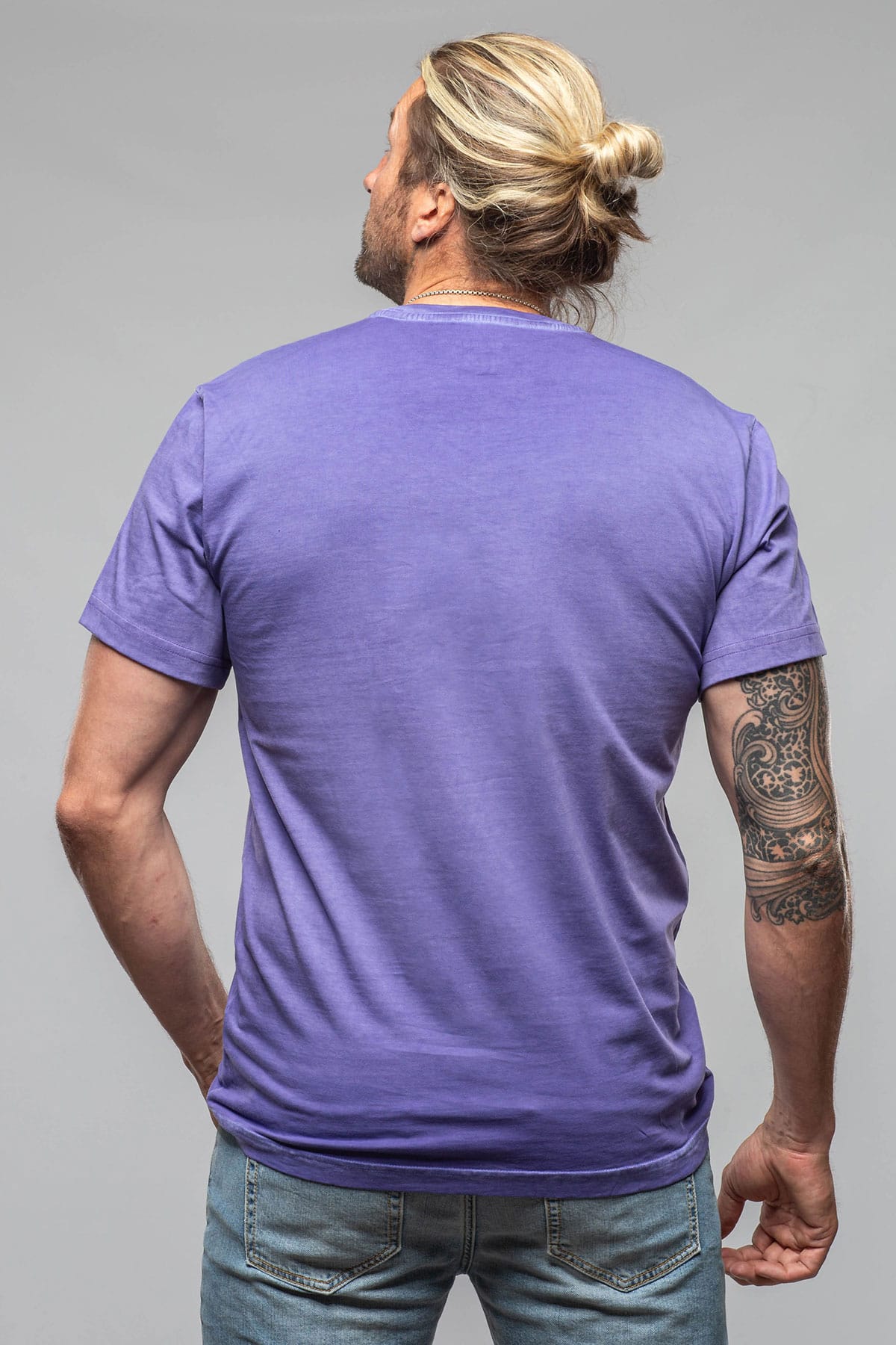 Pismo Cotton Tee In Purple - AXEL'S