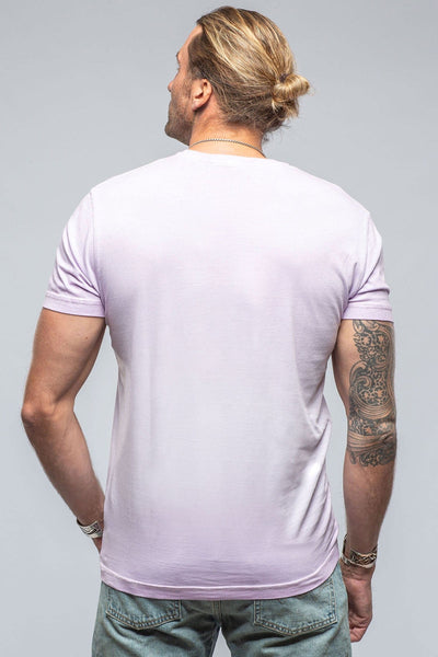 Siena Cotton V Neck In Lilac - AXEL'S