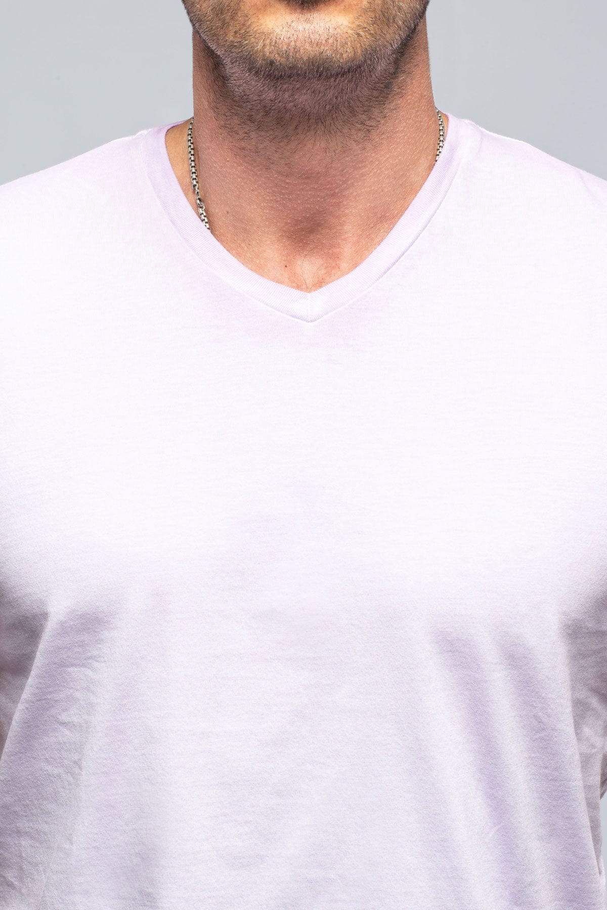 Siena Cotton V Neck In Lilac - AXEL'S
