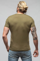 Siena Cotton V Neck In Olive - AXEL'S