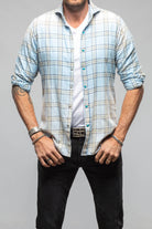Giannetto Portofino Bamberg Snap Shirt In Blue Mens - Shirts - Dress