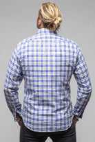 Giannetto Portofino Bentley Snap Shirt In Blue Charcoal | Mens - Shirts - Dress