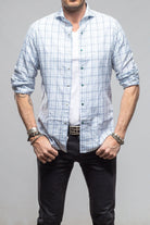 Bentley Snap Shirt In Light Blue - AXEL'S