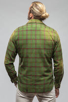 Giannetto Portofino Blissful Cotton Check Shirt In Green Window Pane | Mens - Shirts - Dress
