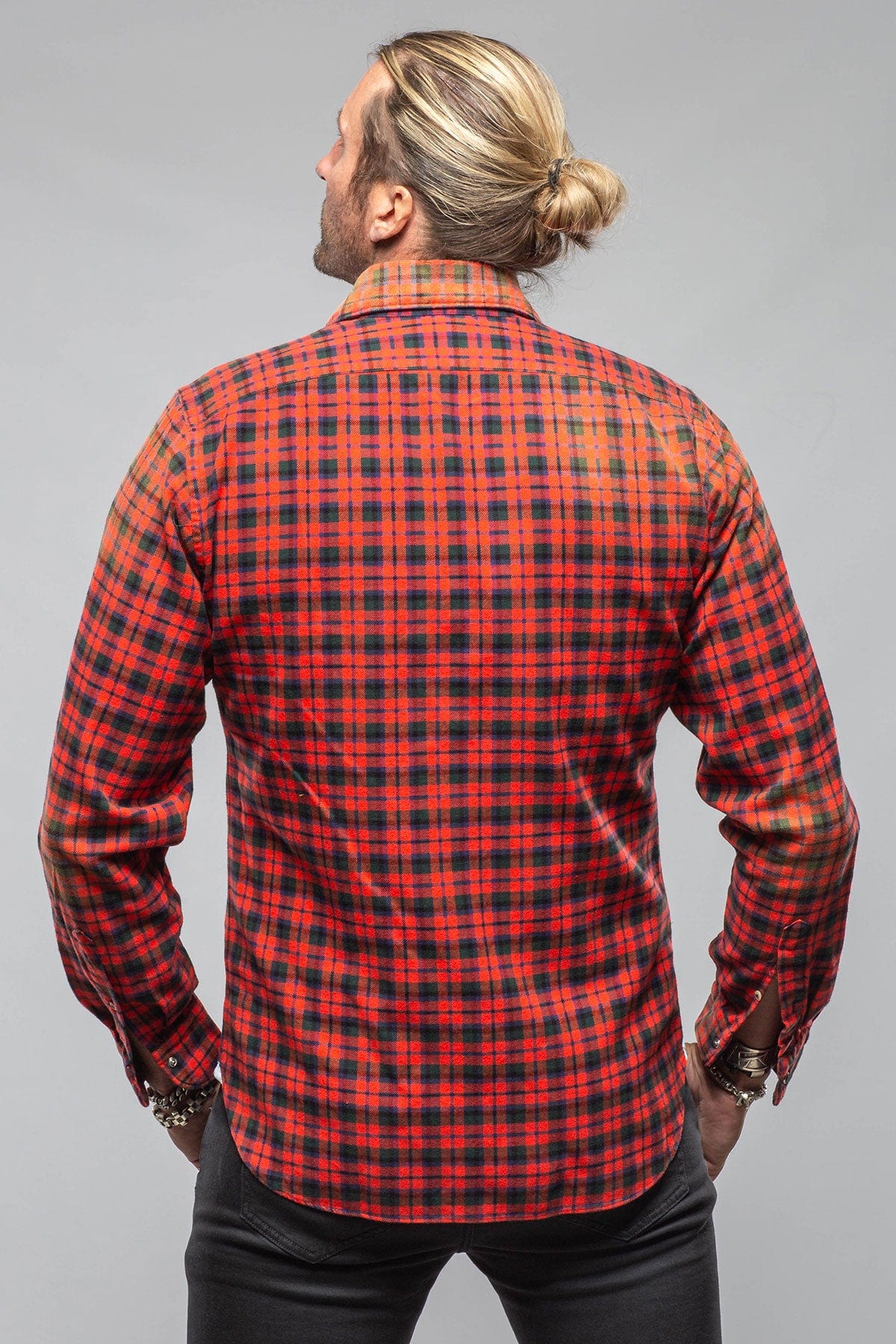 Giannetto Portofino Blissful Cotton Check Shirt In Red Black | Mens - Shirts - Dress