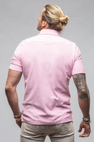 Bookers Pique Polo In Pink Stripe - AXEL'S