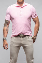 Bookers Pique Polo In Pink Stripe - AXEL'S