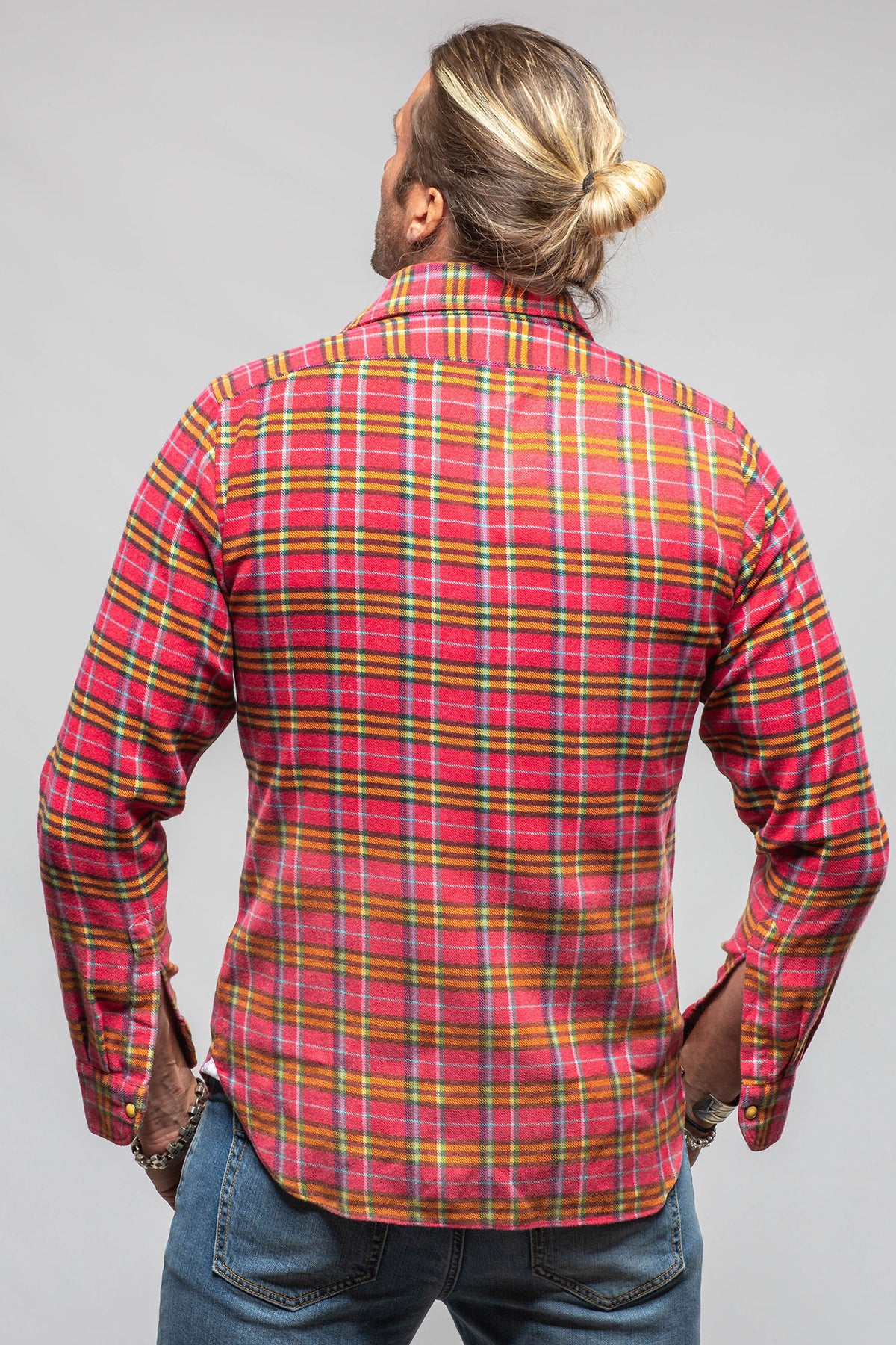 Giannetto Portofino Cascade Western Snap Shirt In Red Mens - Shirts - Dress