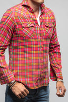 Giannetto Portofino Cascade Western Snap Shirt In Red Mens - Shirts - Dress