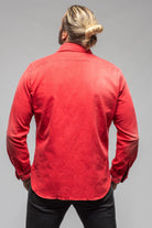 Elias Denim Western Snap Shirt In Red - AXEL'S