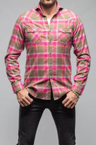 Giannetto Portofino Enchanted Western Cotton Snap In Sprayed Pink Mens - Shirts - Dress