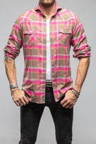 Giannetto Portofino Enchanted Western Cotton Snap In Sprayed Pink Mens - Shirts - Dress