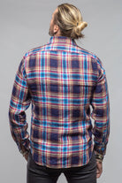 Giannetto Portofino Firenze Snap Shirt in Brown/Navy Mens - Shirts - Dress