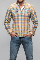 Giannetto Portofino Gardena Western Snap Shirt In Yellow Mens - Shirts - Dress