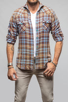 Kempten Western Snap Shirt In Blue - AXEL'S