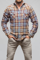 Kempten Western Snap Shirt In Blue - AXEL'S
