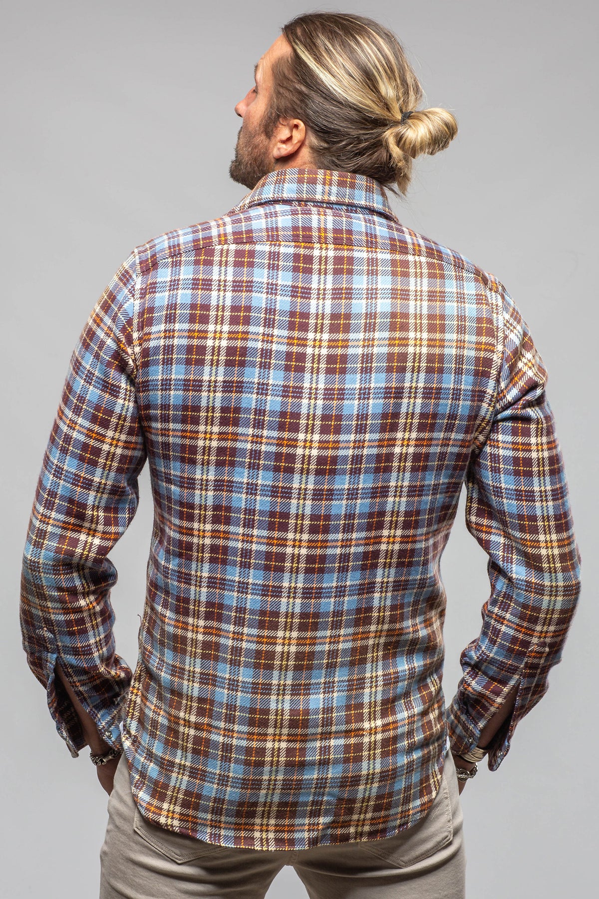 Kempten Western Snap Shirt In Blue - AXEL'S
