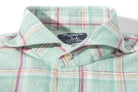 Giannetto Portofino Kirin Cotton Linen Check Shirt In Green Mens - Shirts - Dress